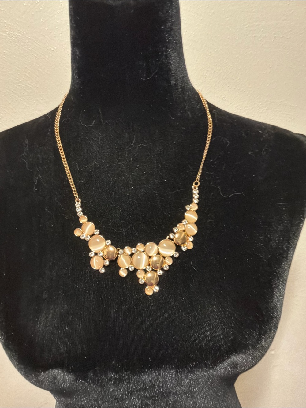 Gold-Tone Cluster Statement Necklace - Women's Jewelry